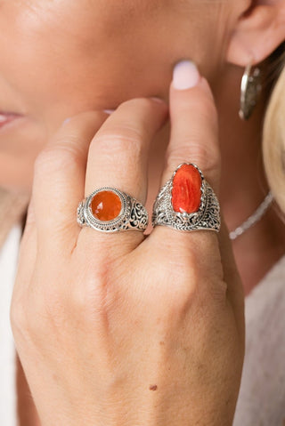 Hope's Call Ring™ in Red Spiny Oyster - Statement - only found at SARDA™