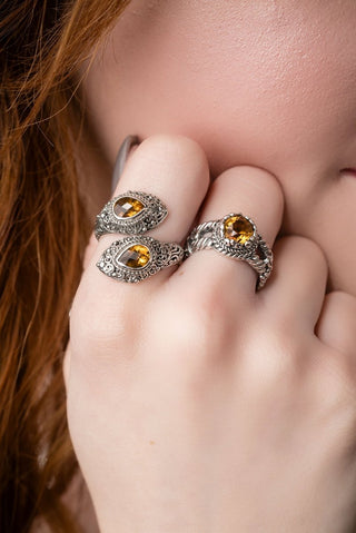 Hope's Flame Ring™ in Citrine - Bypass - only found at SARDA™