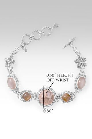 Hope's Radiance Bracelet™ in Flower Agate, Peach Moonstone & Gold Sunstone - Multi Stone - only found at SARDA™