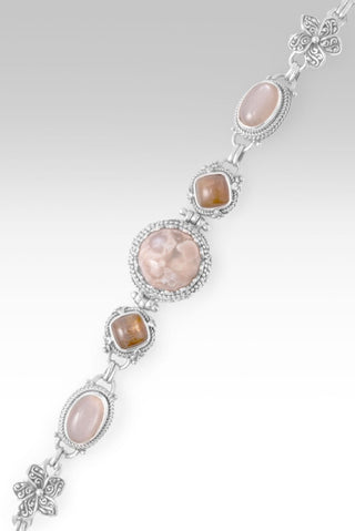 Hope's Radiance Bracelet™ in Flower Agate, Peach Moonstone & Gold Sunstone - Multi Stone - only found at SARDA™