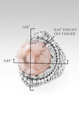 Hope's Radiance Ring™ in Flower Agate - Dinner - only found at SARDA™