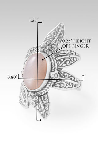 Hope's Radiance Ring™ in Peach Moonstone - Statement - only found at SARDA™