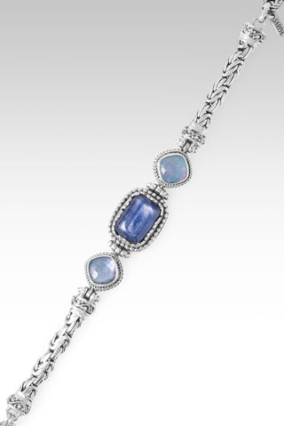 I Am a Miracle Bracelet™ in Blue Kyanite & Blue Quartz Mother of Pearl - Multi Stone - only found at SARDA™