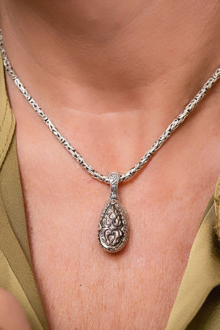 I Am Found Pendant™ in Black Mother of Pearl - Single Stone - only found at SARDA™
