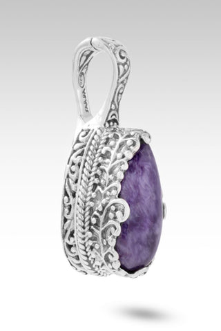 I Am Found Pendant™ in Charoite - Single Stone - only found at SARDA™