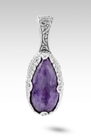 I Am Found Pendant™ in Charoite - Single Stone - only found at SARDA™