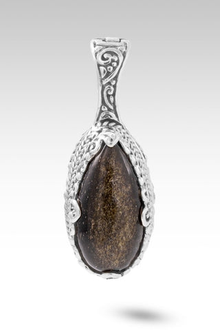 I Am Found Pendant™ in Golden Sheen Obsidian - Single Stone - only found at SARDA™