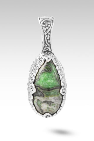 I Am Found Pendant™ in Green Lace Agate - Single Stone - only found at SARDA™