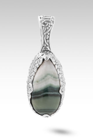 I Am Found Pendant™ in Green Opal - Single Stone - only found at SARDA™