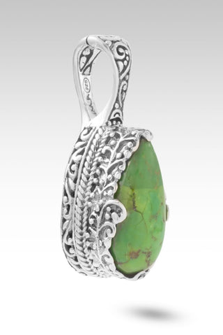 I Am Found Pendant™ in Mohave Green Kingman Turquoise - Single Stone - only found at SARDA™