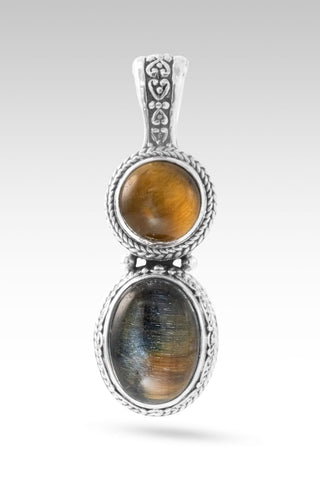 I Am His Treasure Pendant™ in Blue Tiger's Eye & Tiger's Eye - Multi Stone - only found at SARDA™