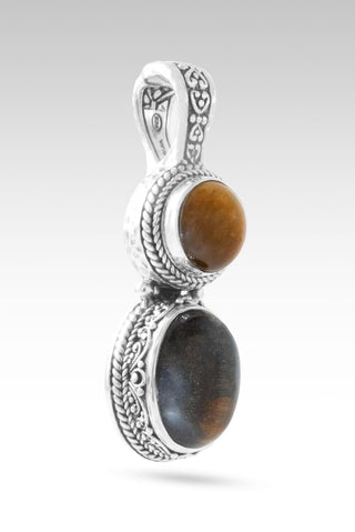 I Am His Treasure Pendant™ in Blue Tiger's Eye & Tiger's Eye - Multi Stone - only found at SARDA™