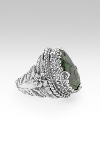 I Am Redeemed Ring™ in Green Lace Agate - Statement - only found at SARDA™