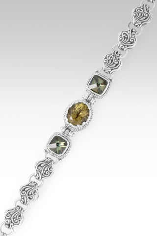 I Believe, I Overcome Bracelet™ in Olive Quartz & Bonjour™ Mystic Quartz - Multi Stone - only found at SARDA™