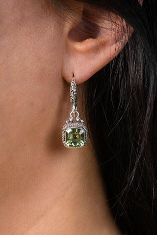 I Believe, I Overcome Earrings™ in Bonjour™ Mystic Quartz - Bali Wire - only found at SARDA™