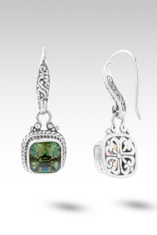 I Believe, I Overcome Earrings™ in Bonjour™ Mystic Quartz - Bali Wire - only found at SARDA™