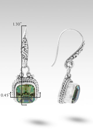 I Believe, I Overcome Earrings™ in Bonjour™ Mystic Quartz - Bali Wire - only found at SARDA™