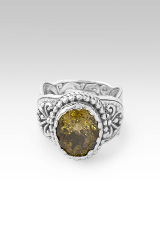 I Believe, I Overcome Ring II™ in Olive Quartz - Dinner - only found at SARDA™