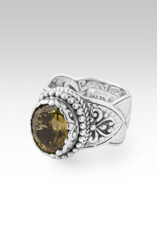I Believe, I Overcome Ring II™ in Olive Quartz - Dinner - only found at SARDA™