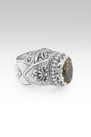 I Believe, I Overcome Ring II™ in Olive Quartz - Dinner - only found at SARDA™