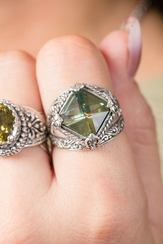 I Believe, I Overcome Ring™ in Bonjour™ Mystic Quartz - Split Shank - only found at SARDA™