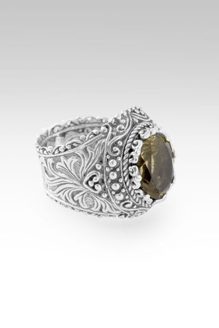 I Believe, I Overcome Ring™ in Olive Quartz - Bypass - only found at SARDA™