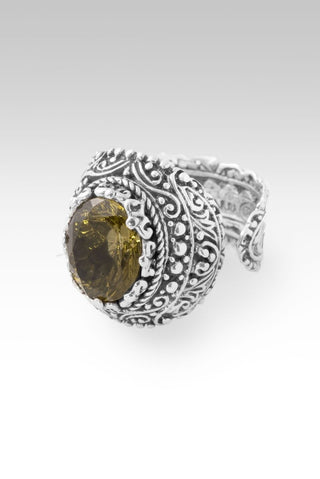 I Believe, I Overcome Ring™ in Olive Quartz - Bypass - only found at SARDA™