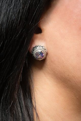 I Believe in Miracles Earrings™ in Northern Lights™ Mystic Quartz - Stud - only found at SARDA™