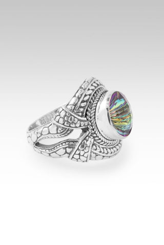 I Believe in Miracles Ring II™ in Northern Lights™ Mystic Quartz - Dinner - only found at SARDA™