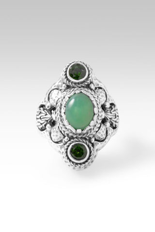 I Can With U Ring™ in Chrysoprase & Chrome Diopside - Statement - only found at SARDA™