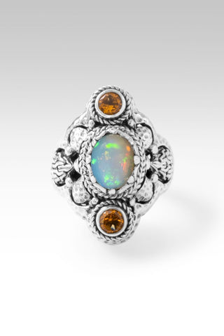 I Can With U Ring™ in Ethiopian Opal & Citrine - Statement - only found at SARDA™