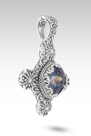 I Know U Will Pendant™ in Poet Blue™ Mystic Quartz - Single Stone - only found at SARDA™