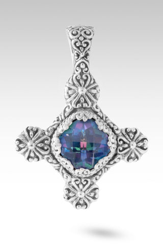 I Know U Will Pendant™ in Poet Blue™ Mystic Quartz - Single Stone - only found at SARDA™