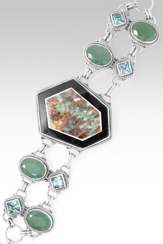 I See Him In Everything Bracelet™ in Golden Fuchsite & Black Calcite, Aventurine & Bali Crush™ Mystic Topaz - Multi Stone - only found at SARDA™