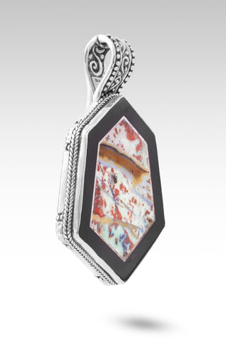 I See Him In Everything Pendant™ in Golden Fuchsite & Black Calcite - Statement - only found at SARDA™
