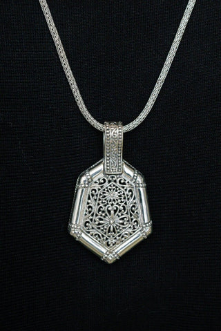 I See Him In Everything Pendant™ in Golden Fuchsite & Black Calcite - Statement - only found at SARDA™