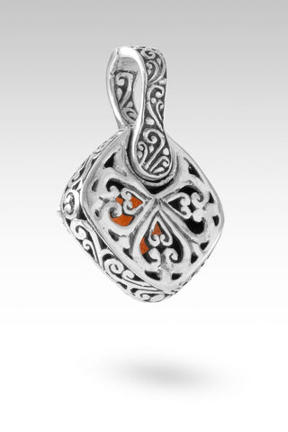 I Surrender All Pendant™ in Peach Sunstone - Single Stone - only found at SARDA™