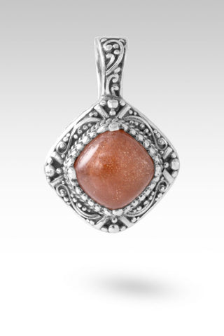 I Surrender All Pendant™ in Peach Sunstone - Single Stone - only found at SARDA™