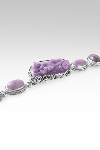 I Thank The Master Bracelet™ in Lepidolite Carved Butterfly, Kunzite & Charoite - Multi Stone - only found at SARDA™