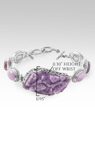 I Thank The Master Bracelet™ in Lepidolite Carved Butterfly, Kunzite & Charoite - Multi Stone - only found at SARDA™