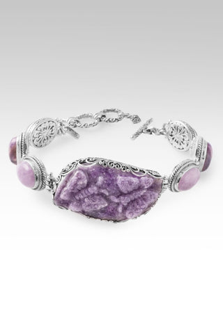 I Thank The Master Bracelet™ in Lepidolite Carved Butterfly, Kunzite & Charoite - Multi Stone - only found at SARDA™