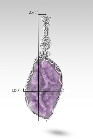 I Thank The Master Pendant™ in Lepidolite Carved Butterfly - Statement - only found at SARDA™