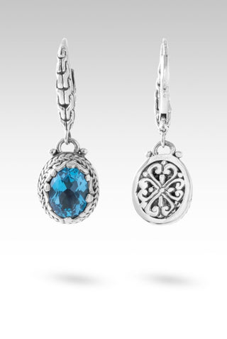 I Was Saved Earrings™ in Swiss Blue Topaz - French Wire - only found at SARDA™