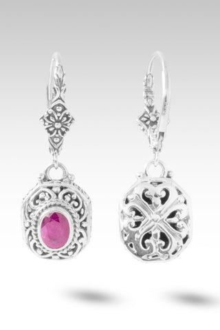 I'm Always Loved Earrings™ in Kenyan Pink Ruby - French Wire - only found at SARDA™