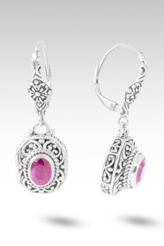 I'm Always Loved Earrings™ in Kenyan Pink Ruby - French Wire - only found at SARDA™