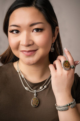 I'm Always Valued Bangle Bracelet™ in Chrome Diopside - Bangle - only found at SARDA™