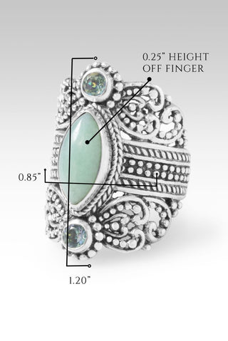 I'm Feeling Blessed Ring™ in Burmese Jade & Bali Crush™ Mystic Topaz - Statement - only found at SARDA™