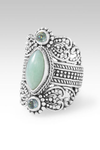 I'm Feeling Blessed Ring™ in Burmese Jade & Bali Crush™ Mystic Topaz - Statement - only found at SARDA™