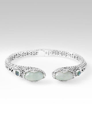 I'm Feeling Blessed Tip-To-Tip Bracelet™ in Burmese Jade & Bali Crush™ Mystic Topaz - Tip-to-Tip - only found at SARDA™