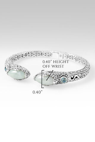 I'm Feeling Blessed Tip-To-Tip Bracelet™ in Burmese Jade & Bali Crush™ Mystic Topaz - Tip-to-Tip - only found at SARDA™
